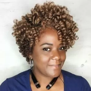 Short Golden Crochet Braids
