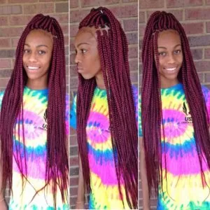 Ultra Long Red Box Braids