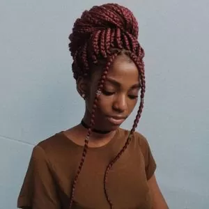 High Bun With Tendrils