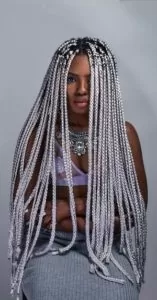 Silver Box Braids