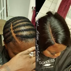 sew in bob braid pattern