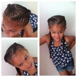 Fishbone Braid Pigtails With Bubbles