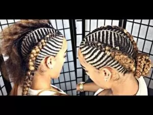 Fishbone Braids Low Bun
