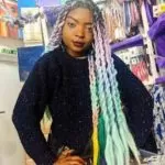 ombre box braids long