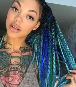 pastel ombre box braids