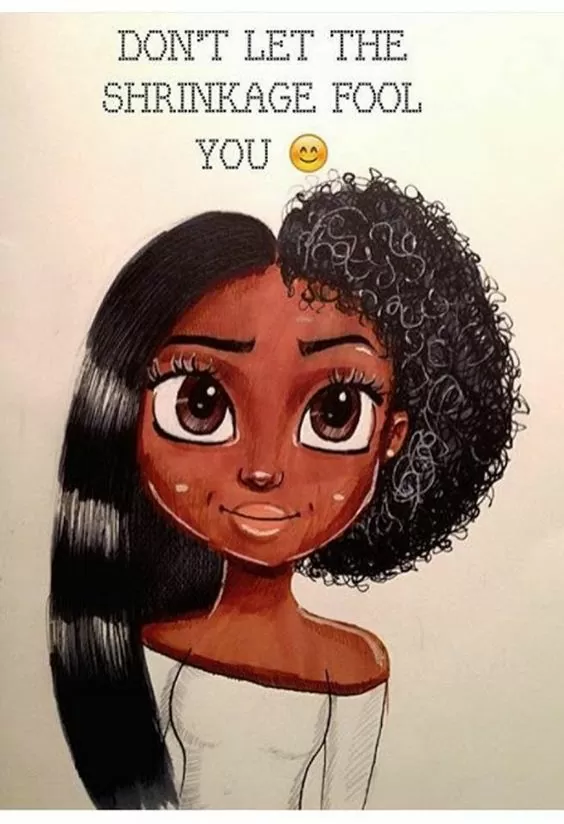 shrinkage hair guide