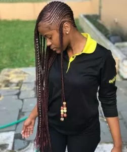 Burgundy Lemonade Braids