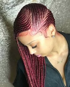 Dark Red Lemonade Braids