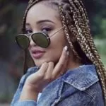 Golden Blonde Triangle Box Braids