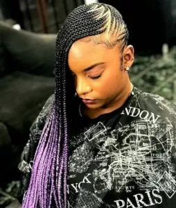 Lavender Ombre Lemonade Braids