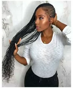 Lemonade Braids With Side Part