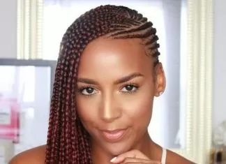 Reddish Brown Lemonade Braids