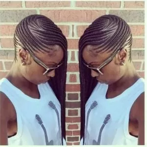 Side-Swept Lemonade Braids