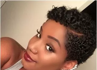 Curly TWA Hairstyle