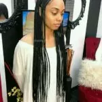 Middle Parted Tribal Braids