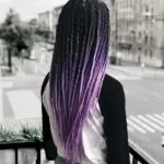 Ombre Lavender Box Braids