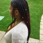 Red Ombre Tribal Braids