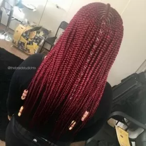 Red Tribal Braids