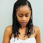 Side Parted Tribal Braids