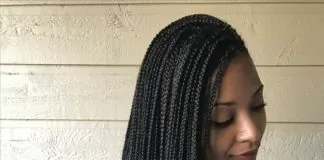 Small Waist Length Box Braids