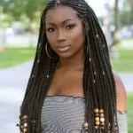 Tribal Braids With Silver and Wooden Beads