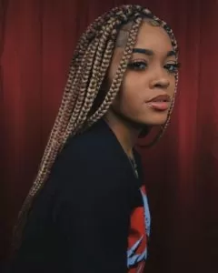 dark blonde box braids