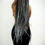 grey ombre box braids