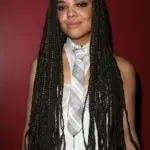 small box braids with hints of blonde