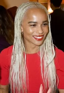 small platinum blonde box braids