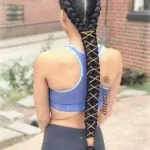 Cord-Wrapped French Braids