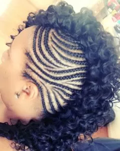 Curly Weave Mohawk