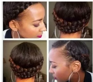 Dutch Braids On Transitioning Hair