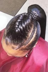 Fishtail Braid With Ponytail