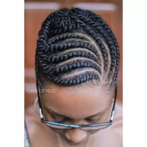 Flat Twisted Updo