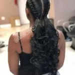 French Braids With Weave