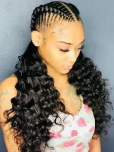 Pigtails With Chunky Cornrows