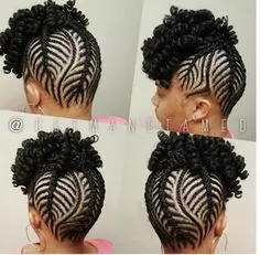 Cornrows with Curls