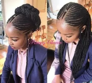 Fulani Braids Updo
