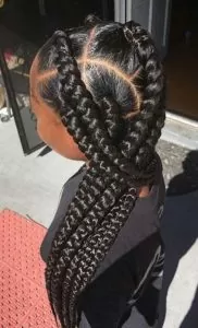 Jumbo Triangle Box Braids