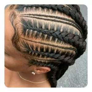 Multi-Sized Cornrows
