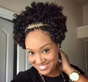 Short Crochet Curls With Headband