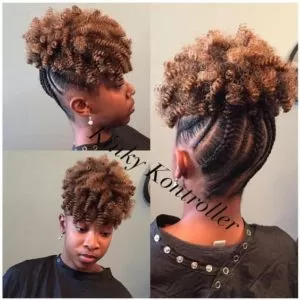 Short Crochet Updo