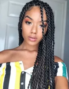 Shiny Senegalese Twists
