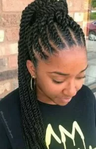 Twist Braids High Ponytail