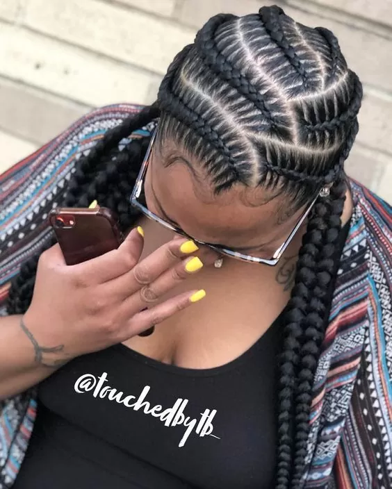 Purple Stitch Braids