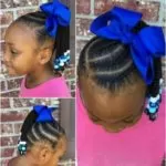 Braided Side Ponytail With Beads