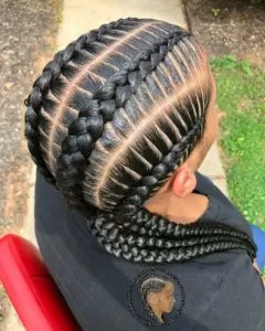 Chunky Straight Back Stitch Braids