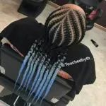 Light Blue Ombre Stitch Braids