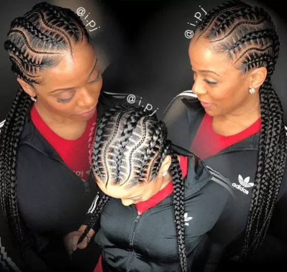 Purple Stitch Braids