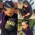 Purple Stitch Braids